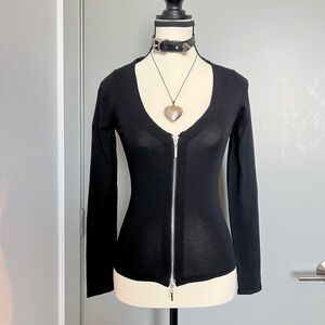 Zara zip up knitwear cardigan